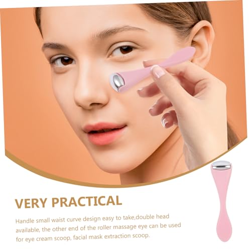 COLLBATH Mini Augencreme applikator mit Massage löffel Tragbarer Gesichtsmassage roller aus Hochwertigem Material Fördert Cremeaufnahme und Augenödeme Leicht und Einfach zu Reinigen für von COLLBATH