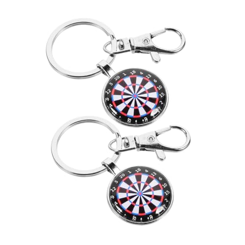 COLLBATH Mini Dartboard Schlüsselanhänger Metall Ziel Anhänger Schlüsselbehang Spiel Für Schlüssel Rucksack Tasche von COLLBATH