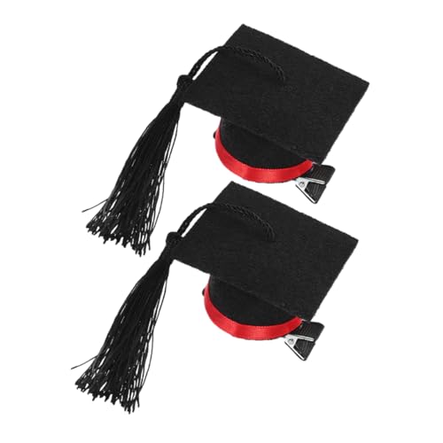 COLLBATH Mini-haarspange Abschlusshut-form 2 Stück Doktorhut-haarnadeln Haarschmuck Zum Abschluss Leicht Süß Für Mädchen von COLLBATH