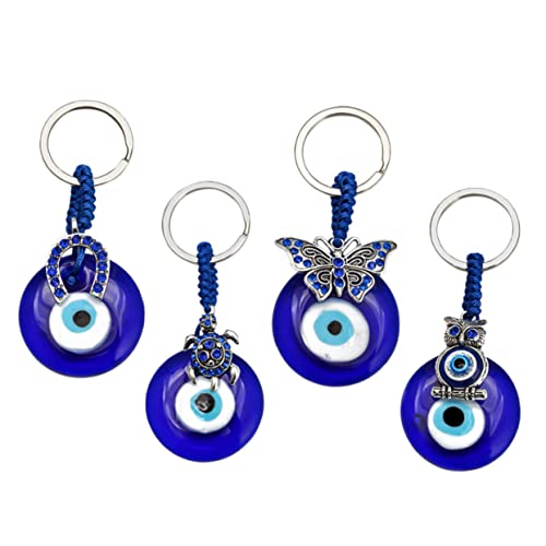 COLLBATH 4 Stück Böser Blick Anhänger Kreativer Griechischer Schlüsselanhänger Taschen Schlüssel-hängedekor COLLBATH 4 Stück Böser Blick Anhänger Kreativer Griechischer Schlüsselanhänger Taschen Schlüssel-hängedekor von COLLBATH