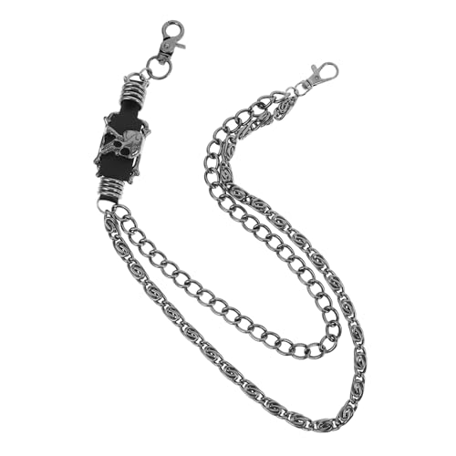 COLLBATH Punk-totenkopfkette Für Jeans Gothic-kette Hip-hop-rock Geldbörsenkette Metallkette Modeaccessoires Für Männer Und Frauen von COLLBATH