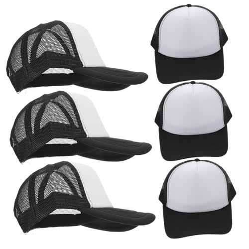 COLLBATH 10stücke Sublimations-Kappen Blanko Mesh Baseball Cap DIY Hitzeübertragungs-Hut Verstellbar Und Atmungsaktiv Für Personalisierte Designs Und Outdoor-aktivitäten von COLLBATH