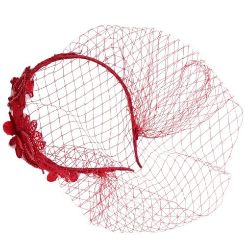 COLLBATH Netz-spitzen-stirnband Tea-party-fascinator Für Damen Schleier-stirnband Mit Floraler Spitze von COLLBATH