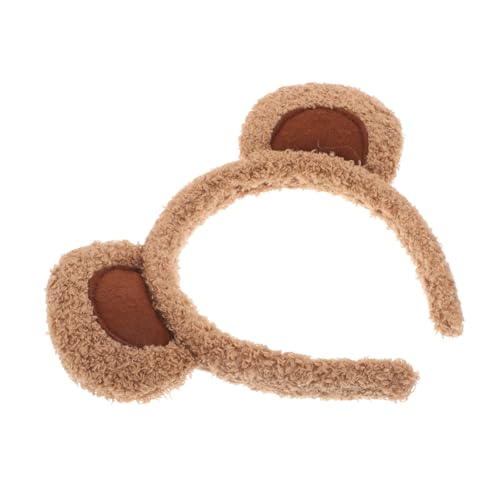 COLLBATH Niedlicher Bärenohren Haarreifen Plüsch Tier Design Weicher Haarreif Für Make-up Und Kostüm Bequeme Und Leichte Verwendung Für Frauen Und Mädchen von COLLBATH