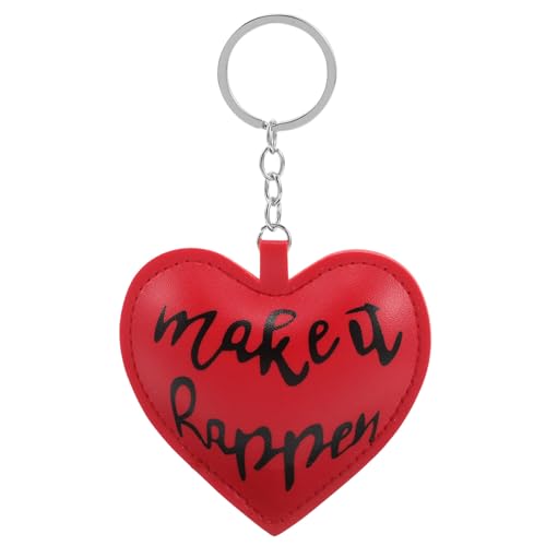 COLLBATH Niedlicher Herz-schlüsselanhänger-Clip Aus Leder Für Autoschlüssel Modische Handtaschen- Für Frauen Und Mädchen Zum Valentinstag von COLLBATH