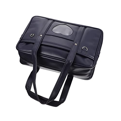 COLLBATH PU Schultertasche Unisex Wasserdichte Handtasche für Schule Modischer Rucksack Strapazierfähigem Material Umhängetasche oder Handtasche Blaue von COLLBATH