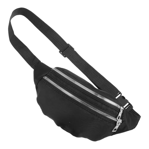 COLLBATH Schwarze Bauchtasche Für Damen Hüfttasche Mit Verstellbarem Riemen Kleine Crossbody Für Training Und Laufen von COLLBATH