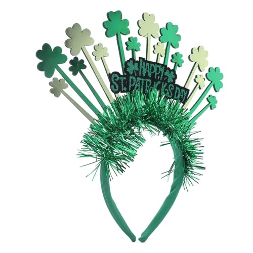 COLLBATH Patricks Day Kleeblatt-stirnband Grünes Haar-accessoire Für Frauen Festliches Irisches Festival-kopfstück von COLLBATH