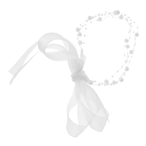 COLLBATH Perlenketten Mehrschichtig Perlen Halsketten Für Damen Spitzenband Haarschmuck Für Hochzeit Modeschmuck Haarband Mit Kunstperlen COLLBATH Perlenketten Mehrschichtig Perlen Halsketten Für Damen Spitzenband Haarschmuck Für Hochzeit Modeschmuck Haarband Mit Kunstperlen von COLLBATH