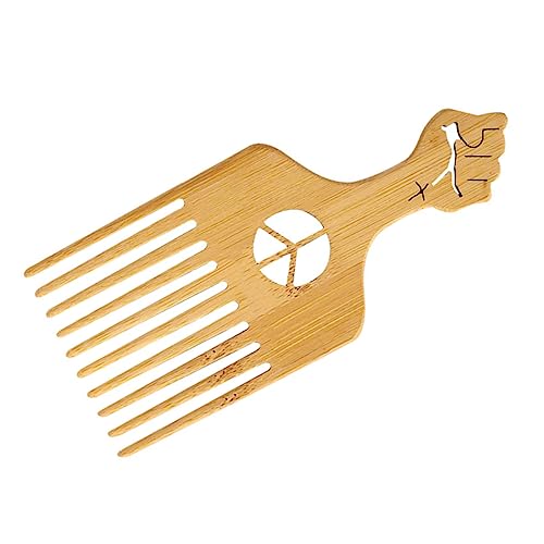 COLLBATH Plastikkamm für Männer Breiter Zahn Haarkamm Entwirrender Styling Pick Schonend für Kopfhaut Geeignet für Lockiges Haar und Afro Frisuren Einfach zu Handhaben Langlebiges von COLLBATH