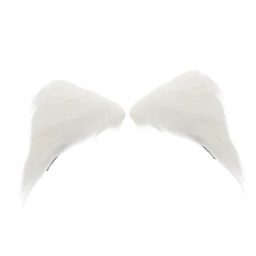 COLLBATH Plüsch Katzenohren Haarspangen Weiche Hautfreundliche Haarklammern mit Katzenohren design Langlebig und Modisch Süßes Accessoire für Mädchen Cosplay und Kostüme von COLLBATH