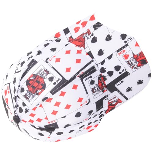 COLLBATH Pokermütze Baseballkappe Mit Pokerkarten-Design Unisex-hip-hop-mütze Für Damen Und Herren Verstellbar von COLLBATH