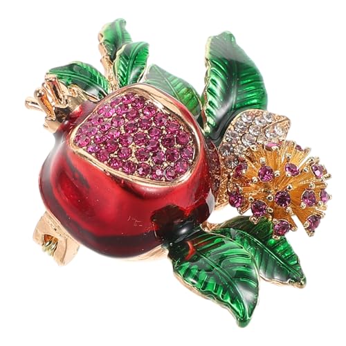 COLLBATH Pomegranate Blütenbrosche Anstecknadel für Damen Eleganter Schmuck für Kleidung Schals und Jacken Vielseitig und Leicht Symbolisiert Glück und Schönheit von COLLBATH