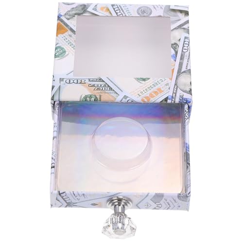 COLLBATH Praktische Wimpernaufbewahrungsbox mit Schublade und Fenster Leichte Kompakte Fake Eyelash Storage Box in Blau für Reisen Alltag und Make-up Organizer von COLLBATH