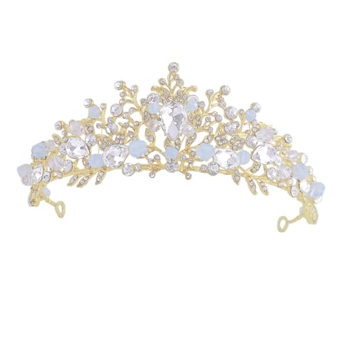 COLLBATH Prinzessin Krone Haarreif Eleganter Leichter Haarschmuck mit Funkelnden Kristallsteinen Geeignet für Geburtstagsfeiern Partys und Festliche Anlässe Komfortables Design für Mädchen von COLLBATH