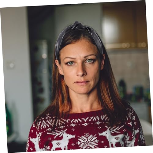COLLBATH Pu leder Haarreif Breit Rutschfest Einfaches Vielseitiges Damen Stirnband für Alltag Party Festlichkeiten Komfortabel Modisch Geeignet für Weihnachten Familienfeiern Konzerte von COLLBATH