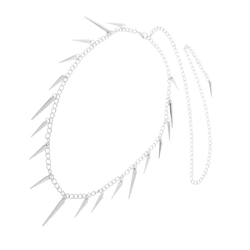 COLLBATH Punk Hip Hop Kette mit Nieten Quasten Verstellbare Jeans Hosenkette für Frauen für Strand Festivals von COLLBATH