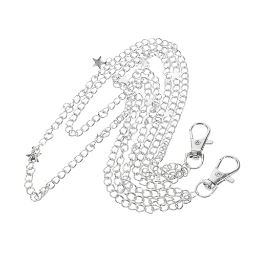 COLLBATH Punk Hosenkette mit Fünfzackigem Sternanhänger Taillen Kette für Damen Jeans Röcke Geldbörsen Robustes Metalldesign für Einen Auffälligen von COLLBATH
