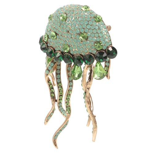 COLLBATH Quallenbrosche Kragennadel Sicherheitsnadel Für Schmuck Für Frauen Oktopus Broschennadeln Ozean-anstecknadeln Dekorative Anstecknadel Quaste Schmücken Fräulein Strasssteine von COLLBATH