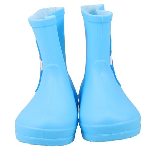 COLLBATH Regenstiefel Rutschfest Cartoon Motiv Kurzschaft Wasserfeste Gummistiefel für Jungen Mädchen Leicht zu Reinigen und Einfach Anzuziehen von COLLBATH