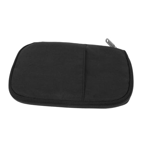 COLLBATH Reisepass Pass-Aufbewahrungshalter Inhaber eines Reisedokuments Passhalter Passerbeutel Pässe Inhaber Brieftasche für Reisedokumente Reisetasche Herren Passbeutel Polyester Schwarz von COLLBATH