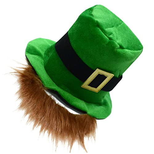 COLLBATH Requisiten für die Party in San Pa st. Patricks Tag St. Patricks Day Bart grüne Anzüge Kleider Ornament Party-Bartkappe Party-Kappe Erdfarben Zubehör Combo-Platte Hut Paddy Textil- von COLLBATH