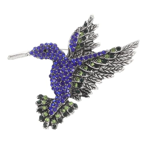 COLLBATH Rhinestone Hummingbird Brosche mit Schmuck Pin Vintage Tier Anstecknadel für Frauen Funkelnde Strassbrosche als Modisches Schmuckaccessoire für Kleidung und Besondere Anlässe von COLLBATH