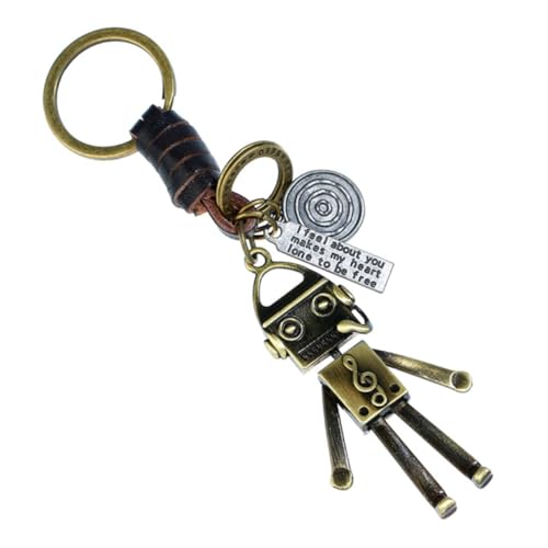 COLLBATH Roboter-schlüsselanhänger Mit Charm-anhänger Ring-Design Retro-Punk-Stil Verarbeitung Als Taschen Und Geburtstagsgeschenk von COLLBATH
