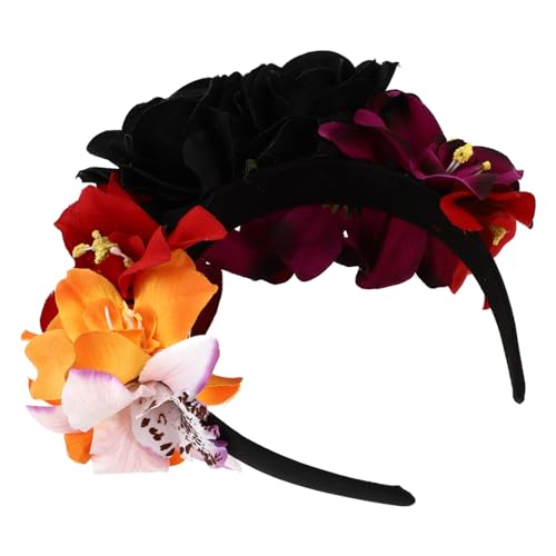 COLLBATH Rosen Haarband Simulierte Blumen Stirnband Blumen Design Frauen Haarreifen Foto Requisite Party Decor von COLLBATH