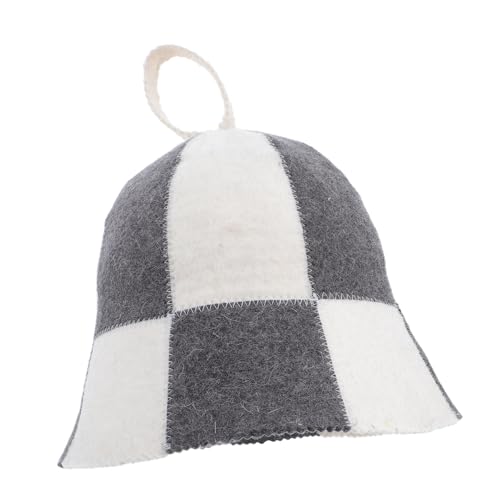 COLLBATH Saunahut Aus Filz Wasserabsorbierend Sauna-badekappe Für Damen Saunazubehör Aus Filz Saugfähiger Dampfbadhut Hut Für Sauna Und Vaporarium von COLLBATH