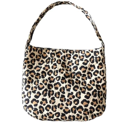 COLLBATH Leopardenmuster Schultertasche Damen Große Kapazität Tote Bag Leichte Handtasche Für Alltag Shopping Und Partys Casual Umhängetasche von COLLBATH