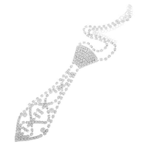 COLLBATH Schimmernde Damen Halskette mit Krawatten Design Schmuckkette für Partys Hochzeiten Cosplay Multifunktional Hochwertigen Materialien Gefertigt von COLLBATH
