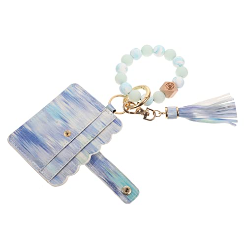 COLLBATH Kartenhalter-schlüsselanhänger Aus Silikon Mit Kartentaschen Schlüsselanhängerringe Für Damen Schlüsselhalter Armband Kartenhalter-schlüsselanhänger von COLLBATH