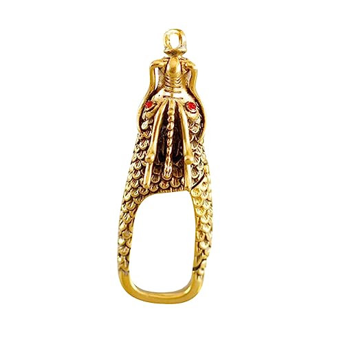 COLLBATH Drachen Schlüsselanhänger Messing Vintage Schlüsselring mit Taillen Schlüsselschnalle Dekorativer Anhänger für Selbstgemacht Tragbar und von COLLBATH