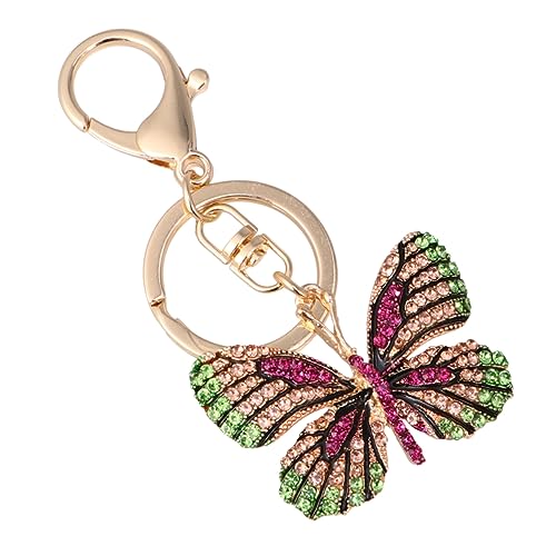 COLLBATH Schlüsselanhänger Mit Schmetterlings- Metallanhänger Mit Strasssteinen Niedlicher Schlüsselanhänger Für Kinder Frauen Und Mädchen von COLLBATH