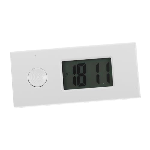 COLLBATH Schlüsselanhänger für elektronische Uhren Taschenuhr-Anhänger Geldbörse tragbare Uhr Keychain -Taschenuhr Schlüsselanhänger ansehen tragbare Schlüsselanhänger-Uhr Metall Weiß von COLLBATH