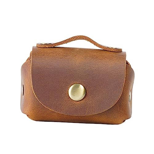 COLLBATH Schlüsselaufbewahrungstasche Aus Echtem Leder Tragbare Münztasche Autoschlüssel-Aufbewahrungstasche Und Praktisch von COLLBATH