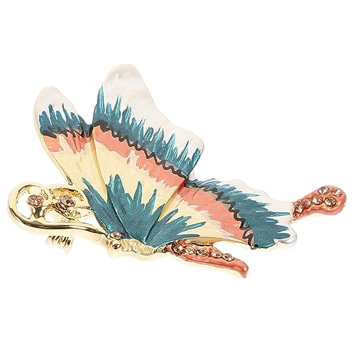 COLLBATH Schmetterlingsbrosche mit Funkelnden Strasssteinen Emailliert Dekorativer Insekten Anstecker Modisches Accessoire für Damen Vielseitig Tragbar zu Festen und Alltag von COLLBATH