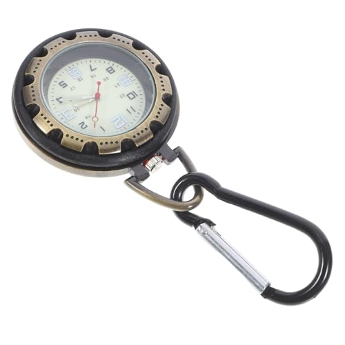 COLLBATH Karabiner Uhr Für Backpacker Tragbare Clip Taschenuhr Robuste Hängende Uhr Für Bergsteiger Mit Karabinerhaken Zum Anklippen An Rucksack von COLLBATH