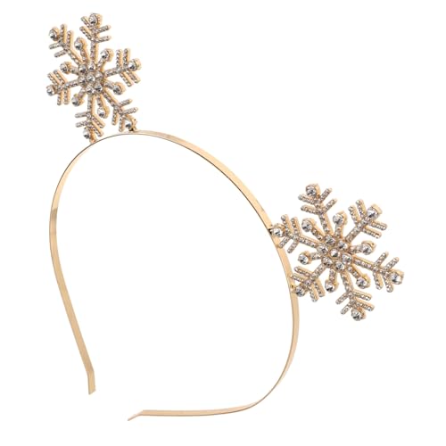 COLLBATH Schneeflocken Stirnbänder Kopfschmuck Für Weihnachts Feiern Schneeflocke Haarreifen Winter Party Accessoires Für Mädchen von COLLBATH