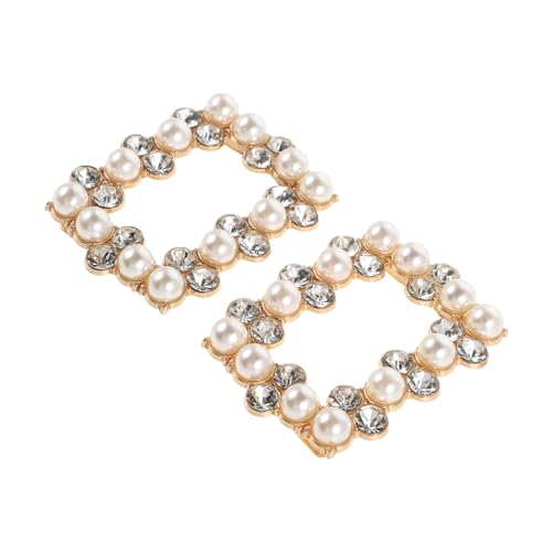 COLLBATH Schuhclips mit Faux Perlen Abnehmbare Schuhschnallen Funkelnde Verzierung für Hochzeiten Partys und Besondere Anlässe Eleganter Schmuck für Damen von COLLBATH