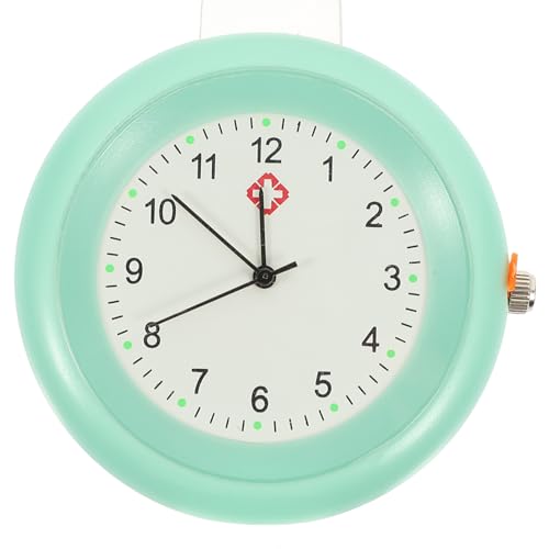 COLLBATH Schwesterntisch plasure smaetwatch Wrist Watch replicas Watches uhrn Ansteckuhr Krankenschwester kleine Uhr Schwesternuhr zum Anklemmen hängende Uhr Knopfbatterie Green von COLLBATH