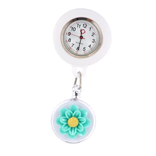 COLLBATH Krankenschwesteruhr Tragbare Uhr Mit Einziehbaren Silikonhülle Badge-Uhr Für Krankenschwestern von COLLBATH