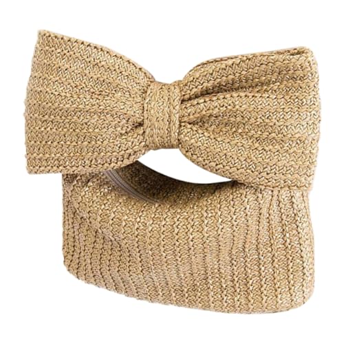 COLLBATH Sommer Stroh Handtasche Damen Clutch Gewebte Strandtasche Leicht Elegant Partyurlaub von COLLBATH