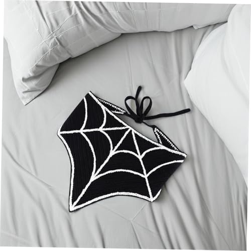 COLLBATH Spinnennetz-kopftuch Zum Binden Halloween-bandana Für Damen Dreiecks-haartuch Aus Leichtem Stoff Spinnennetz-kopfschmuck Für Erwachsene Halloween-kopfbedeckung Als Party-zubehör von COLLBATH