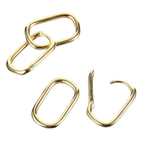 COLLBATH Sterling Silber Ohrringe Damen Doppel Creolen Elegant Stilvoll Langlebig Kreatives Design Alltag Schmuck Geschenk von COLLBATH