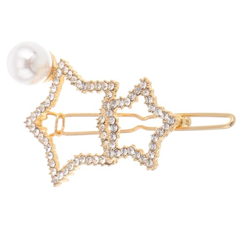 COLLBATH Haarspangen Mit Strass in Sternform Geometrische Haarnadeln Aus Zinklegierung Und Kunststoff Elegante Haarschmuck Für Damen von COLLBATH