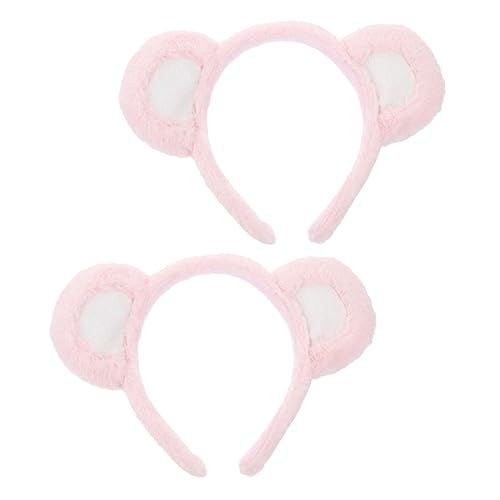 COLLBATH 2stücke Bärenohren Haarband Dekoratives Stirnband Multifunktions-haarband Süßes Stirnband Wiederverwendbares Haarband Tragbares Kleid Schönes Stoffkleid Cosplay-zubehör Kompaktes von COLLBATH