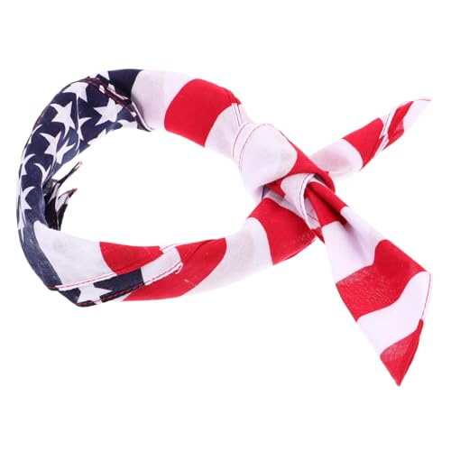 COLLBATH Stirnband Mit Amerikanischer Flagge Bandana Kopftuch Patriotisches Kopftuch Für Radfahrer Als Stirnband Verwendbar von COLLBATH
