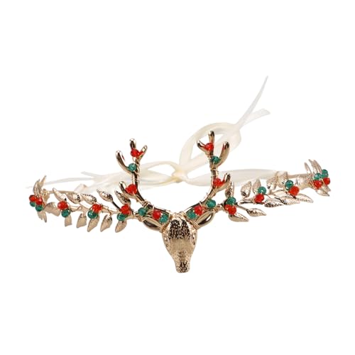 COLLBATH Stirnband Mit Geweih Weihnachts-hirsch-stirnband Vielseitige Kopfbedeckung Für Weihnachtsfeiern Und Familientreffen von COLLBATH